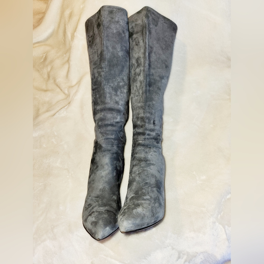 Prada knee-high suede boots - Picture 1 of 10